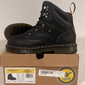 Dr. Martens SoftWair Earlstoke SD Black Boots M9 W10 BNIB